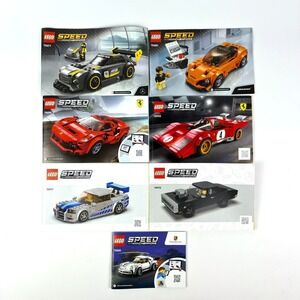 Lego Speed Champions Lot of 7 Instruction Manuals Books Only 75895 75877 75880 +